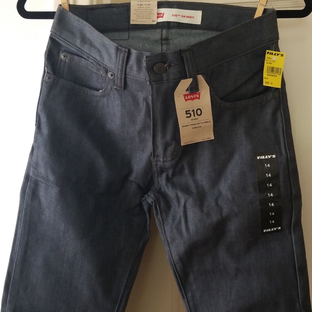 NWT Levi's 510 Skinny Boys Size 14 27W 27L Jeans